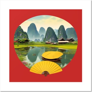 asian landscape Posters and Art